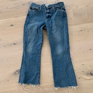 Frame Denim Classic Blue Wide Leg Jeans